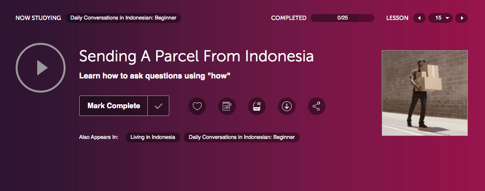 IndonesianPod101-Review-Audio-Lesson-Example-Sending-a-parcel